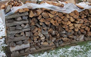 Traditional Firewood Stack