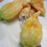 cooked zucchini blossoms